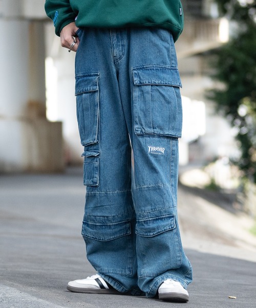 THRASHER（スラッシャー） ワイドパンツ ジーンズ 「3」「THRASHER