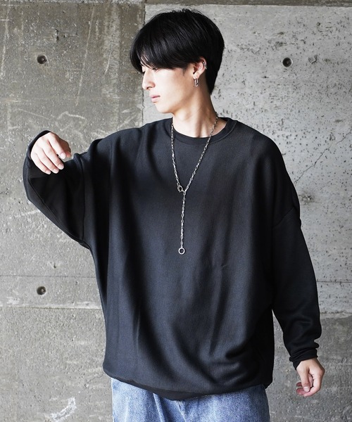 NEVER） Acquiesce tシャツ ミラノリブドルマンニットドルマン