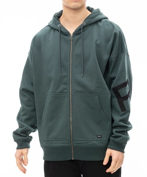 【新品未使用】ルーカ　メンズジップアップパーカー RVCA ルーカ パーカー メンズ フェイク ジップフーディ BE042044