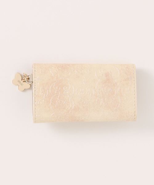 新品 ANNA SUI キーケース ベージュ ローズハート 箱付き アナスイ アナスイ ANNA SUI ローズハート キーケース （ベージュ