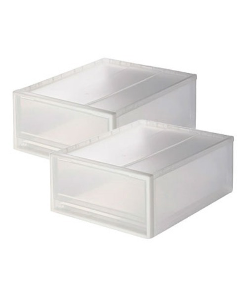 無印良品 34点セット 無印良品（MUJI） 収納 「2個セット」ポリプロピレン 収納ケース 小