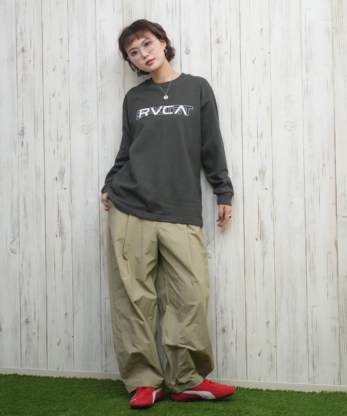 別注 ディッキーズ フッド フリークスストア ナイロンパンツ レディース 黒 Dickies スラックス パンツ Dickies/ディッキーズ ナイロン