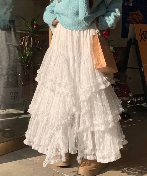 gossip!ロサンゼルス ロング スカート 「低身長F/高身長Lサイズあり