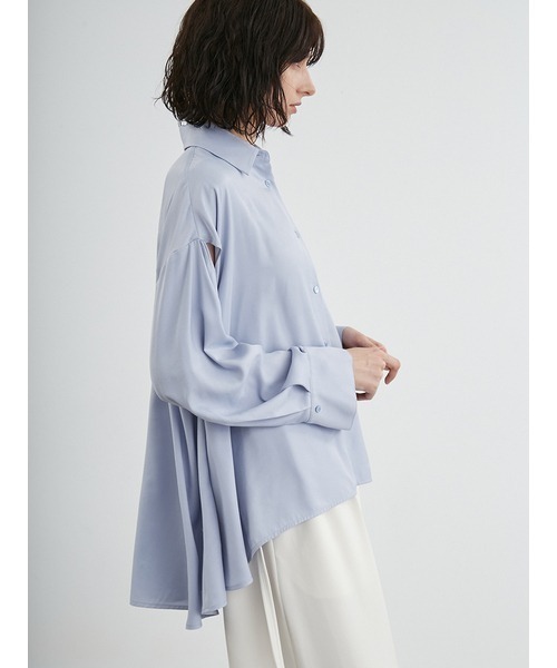 ブラウス シャツ スリットフレア2WAYシャツ レディース styling/ ブラウス シャツ スリットフレア2WAYシャツ レディース