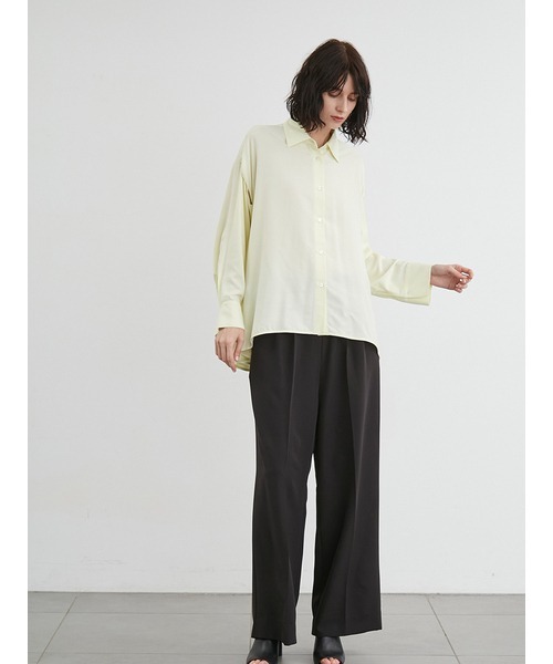 ブラウス シャツ スリットフレア2WAYシャツ レディース styling/ ブラウス シャツ スリットフレア2WAYシャツ レディース