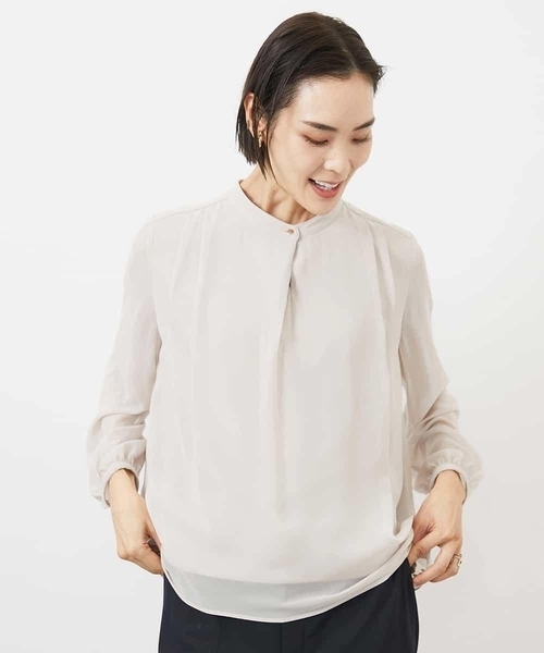 tシャツ 「インナーにおすすめ」ボウタイ付き2WAYブラウソ― レディース