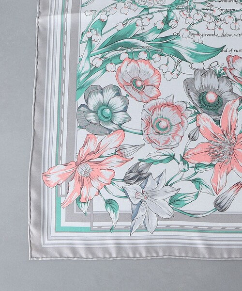 manipuri Seasonal flower silkスカーフ 65cm - メルカリ
