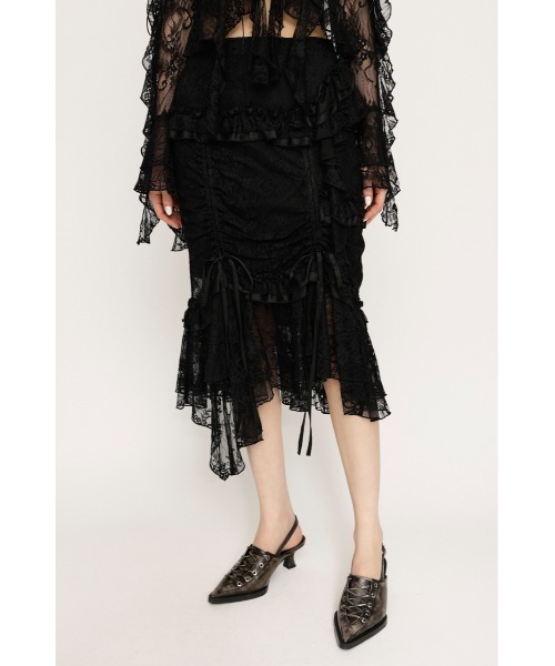 SLY FRILL LACE スカート　フリルスカート　レーススカート SLY スカート FRILL LACE SK フリル レース : ZOZOTOWN Yahoo!店