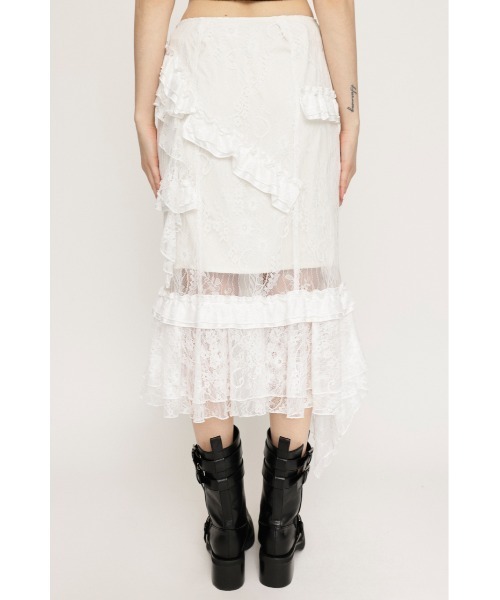 SLY スカート FRILL LACE SK フリル レース : ZOZOTOWN Yahoo!店