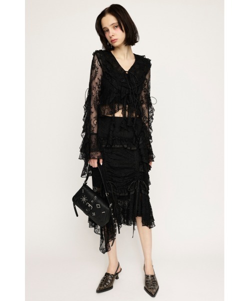 SLY スカート FRILL LACE SK フリル レース : ZOZOTOWN Yahoo!店