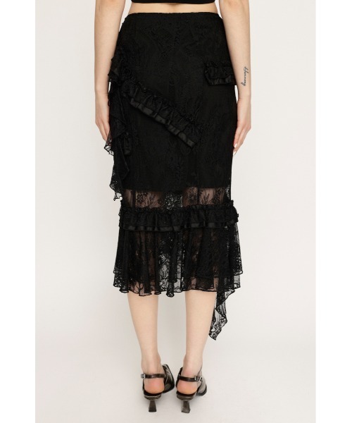 SLY FRILL LACE SK フリル レース スカート　ホワイト　サイズ2 SLY | FRILL LACE スカート (スカート(ミディアム) ) |SHEL'TTER