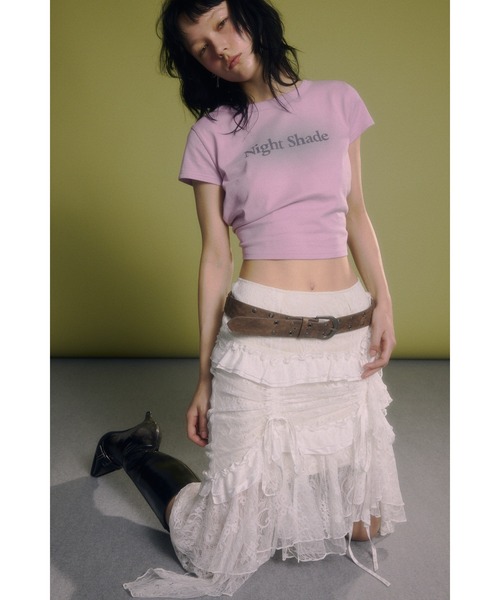 SLY スカート FRILL LACE SK フリル レース : ZOZOTOWN Yahoo!店