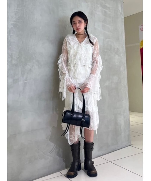 SLY FRILL LACE スカート　フリルスカート　レーススカート SLY スカート FRILL LACE SK フリル レース : ZOZOTOWN Yahoo!店