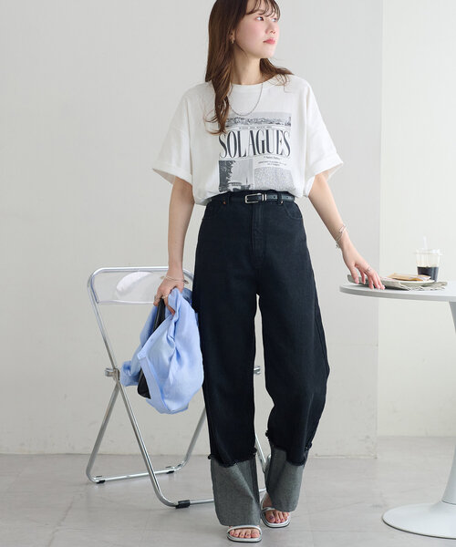 Discoat tシャツ 「ユニセックス」アソートニュースペーパー