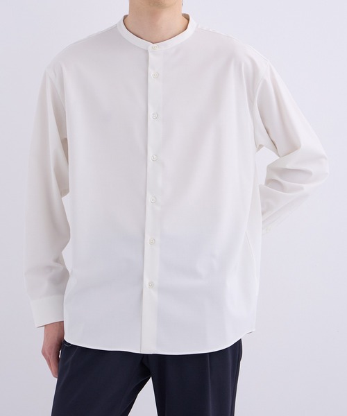 UNITED TOKYO ホワイト長袖バンドカラー　シャツサイズ3 UNITED TOKYO（ユナイテッドトウキョウ） シャツ Compact twist