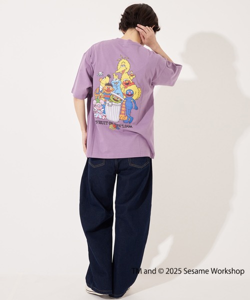 【FRUIT OF THE LOOM】SESAME STREET×FTL Illust T-Shirt C/全2色 FRUIT OF THE LOOM tシャツ SESAME STREET×FTL Illust T-Shirt D
