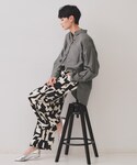 ブラウス シャツ 「andGIRL掲載」麻混シ...の詳細画像2