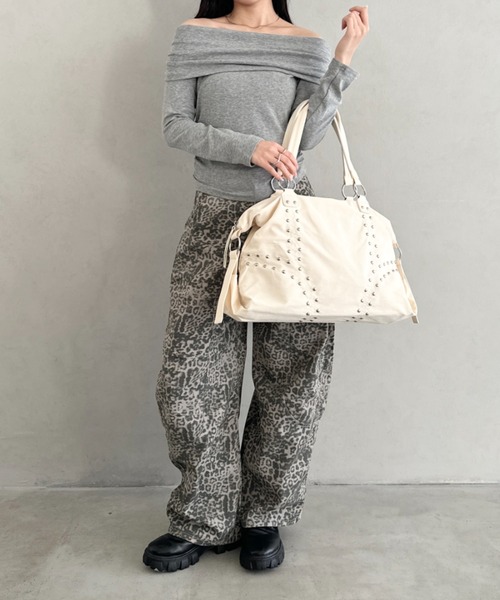 Bamm ボストンバッグ スタッズボストンバッグ レディース : ZOZOTOWN