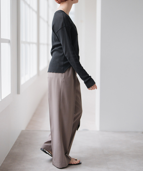 Spick＆Span カーディガン 手洗い可 / 18Gシアーリブ
