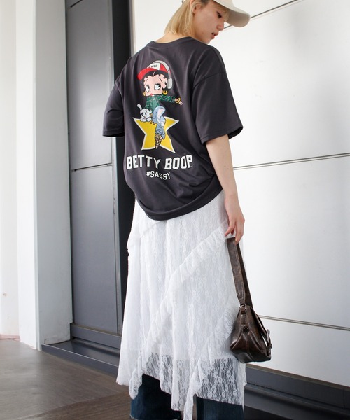 SpRay tシャツ バックプリントベティービッグTシャツ
