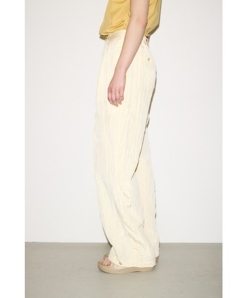 THROW by SLY uvカット ワイドパンツ カーゴパンツ WRINKLE FINISH