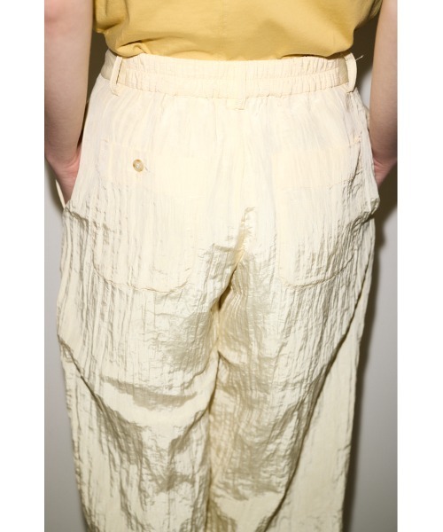THROW by SLY ワイドパンツ カーゴパンツ WRINKLE FINISH TUCKED PT