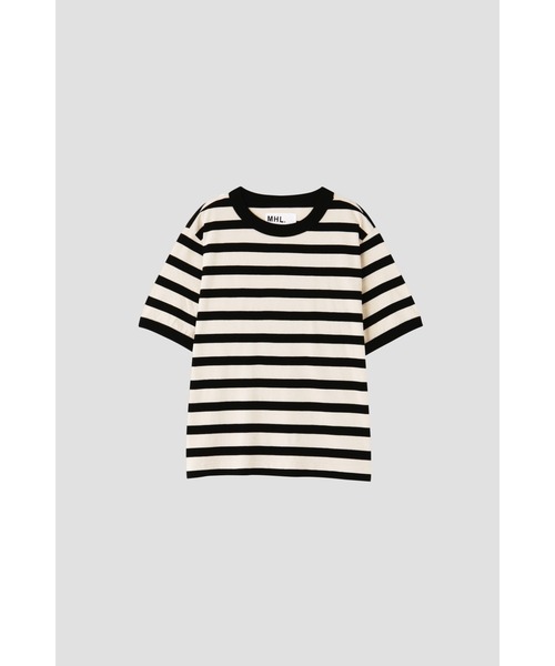 MHL. tシャツ COTTON LINEN STRIPE JERSEY (オンラインショップ