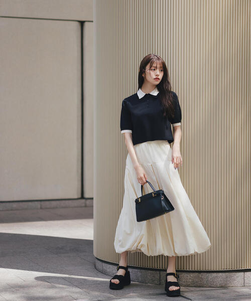 【新品】ナチュラルビューティーベーシック　ダブルカラーポロニット 楽天市場】ダブルカラーポロニット NATURAL BEAUTY BASIC