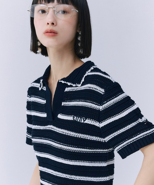 eimy istoire ネイビー ポロシャツ F eimy istoire ネイビー ポロシャツ F（eimy istoire 「eimy