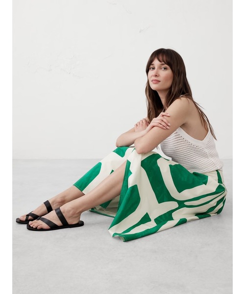 BANANA REPUBLIC スカート　6 新品 BANANA REPUBLIC スカート FACTORY STORE サテンティアード