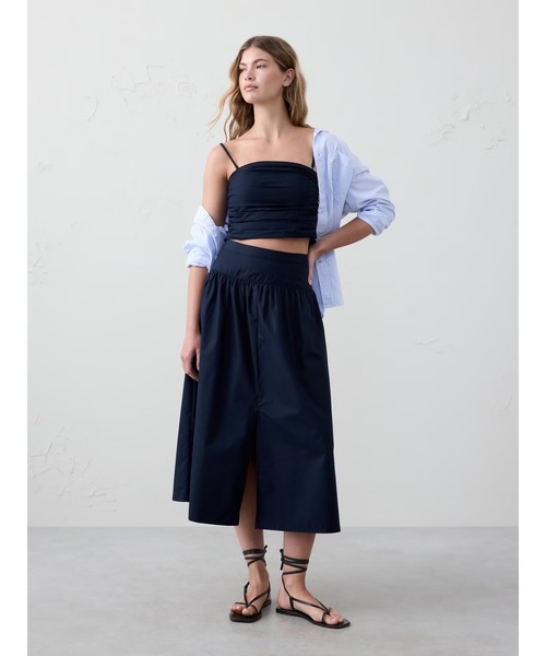 BANANA REPUBLIC スカート FACTORY STORE ポプリン ドロップ