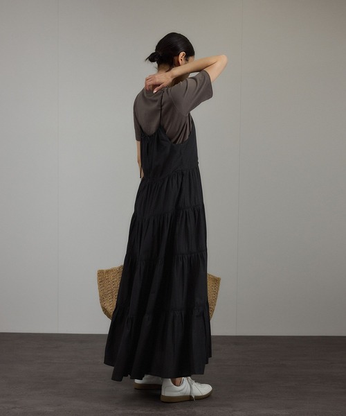 SALON adam et rope' ワンピース 「WEB限定」ティアードキャミ