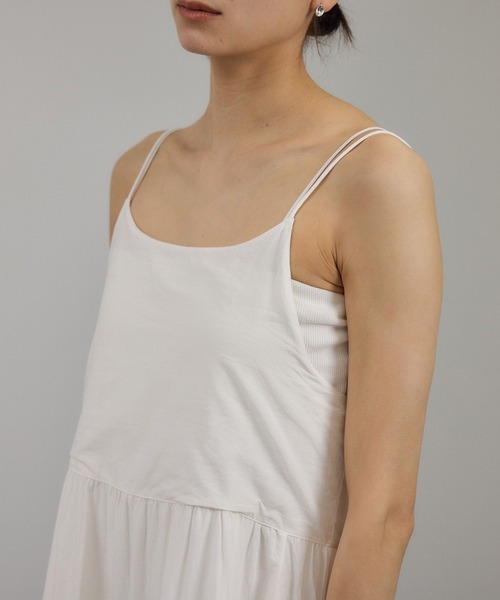 SALON adam et rope' ワンピース 「WEB限定」ティアードキャミ