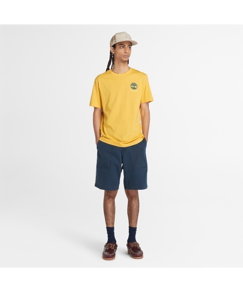 Timberland tシャツ メンズ 半袖 バックグラフィック Tシャツ