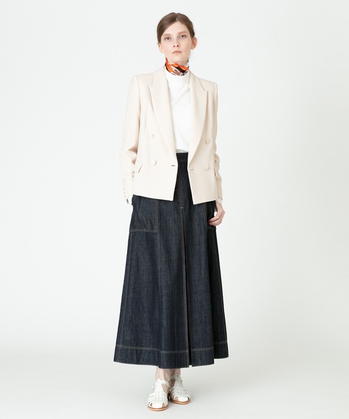 [allureville] tailored jacket 1 бежевый женский 