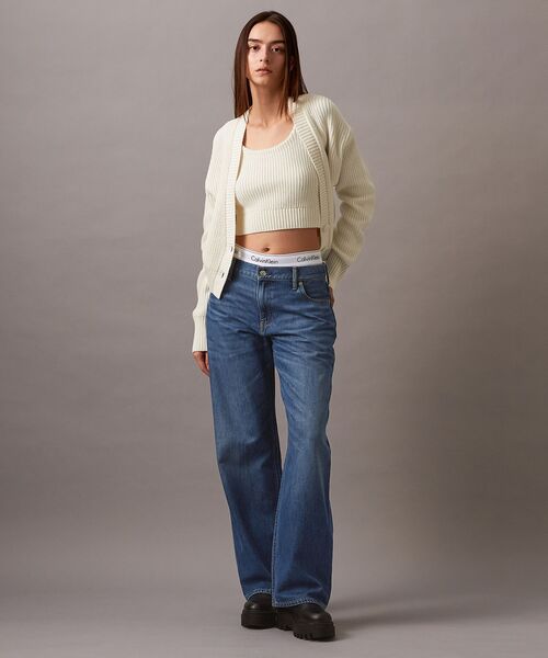 Calvin Klein（カルバン・クライン） カーディガン 2 IN 1クロップド