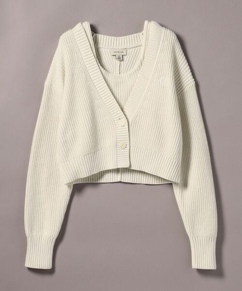 Calvin Klein（カルバン・クライン） カーディガン 2 IN 1クロップド