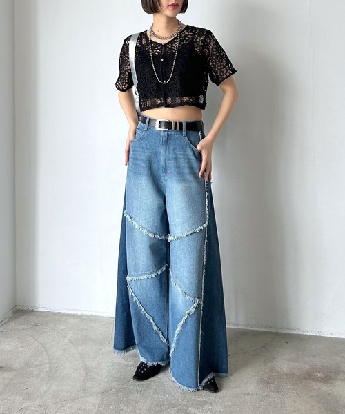 PAGEBOY（ページボーイ） ジーンズ デニム デニムパンツ フリンジ