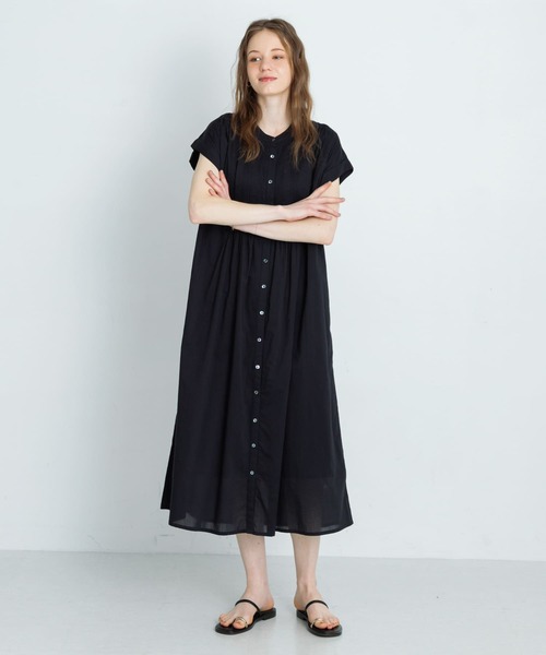 美品サニーレーベルきれい色ゆったり23SSエアリーコットンピンタックワンピース♪ URBAN RESEARCH Sonny Label ワンピース エアリーコットン