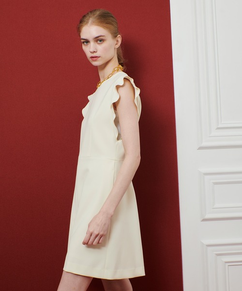 オールインワン 「LOULOU WILLOUGHBY」ダブルクロスミニオールインワン レディースの画像
