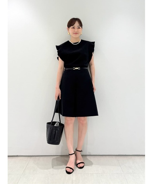 オールインワン 「LOULOU WILLOUGHBY」ダブルクロスミニオールインワン レディースの画像