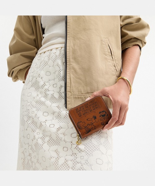 PEANUTS 財布 「COACH X PEANUTS」エッセンシャル ビル