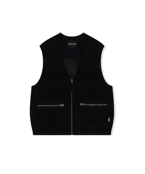 YESEYESEE（イエスアイシー） ベスト ジレ Knitted Utility Vest