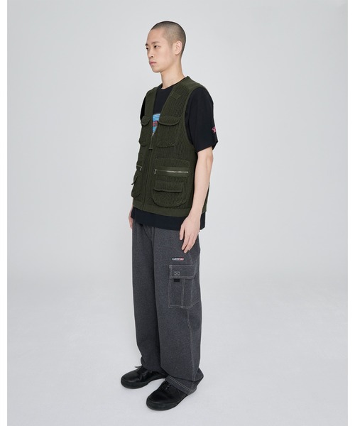 YESEYESEE（イエスアイシー） ベスト ジレ Knitted Utility Vest