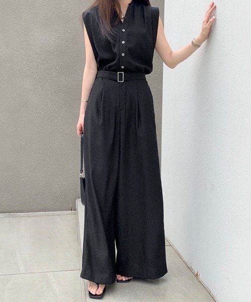 AKRIS セットアップ＋ノースリーブシースルー セットアップ ワイドノースリーブセットアップ レディース