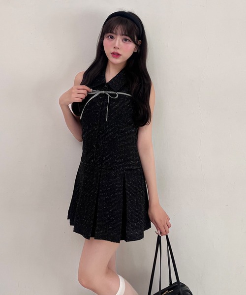OLIVE des ワンピース YUI企画 ノースリーブシャツミニ