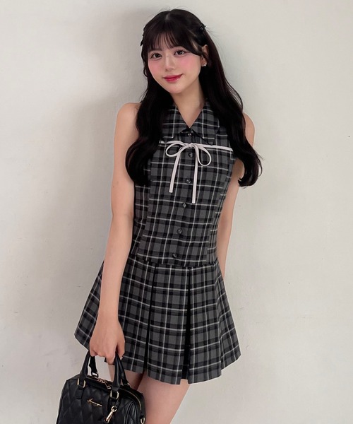OLIVE des ワンピース YUI企画 ノースリーブシャツミニ