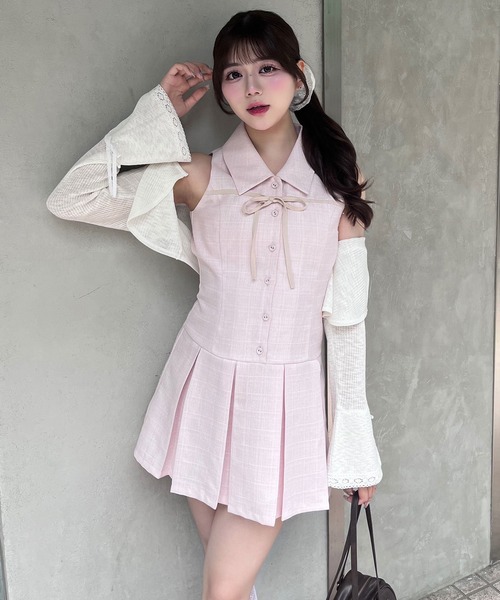OLIVE des ワンピース YUI企画 ノースリーブシャツミニ