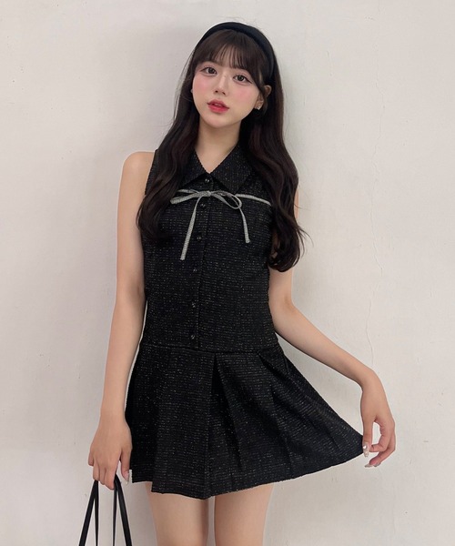OLIVE des ワンピース YUI企画 ノースリーブシャツミニ