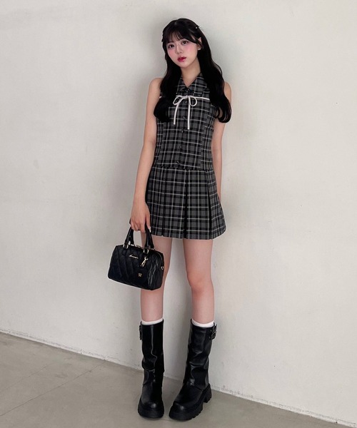 OLIVE des ワンピース YUI企画 ノースリーブシャツミニ